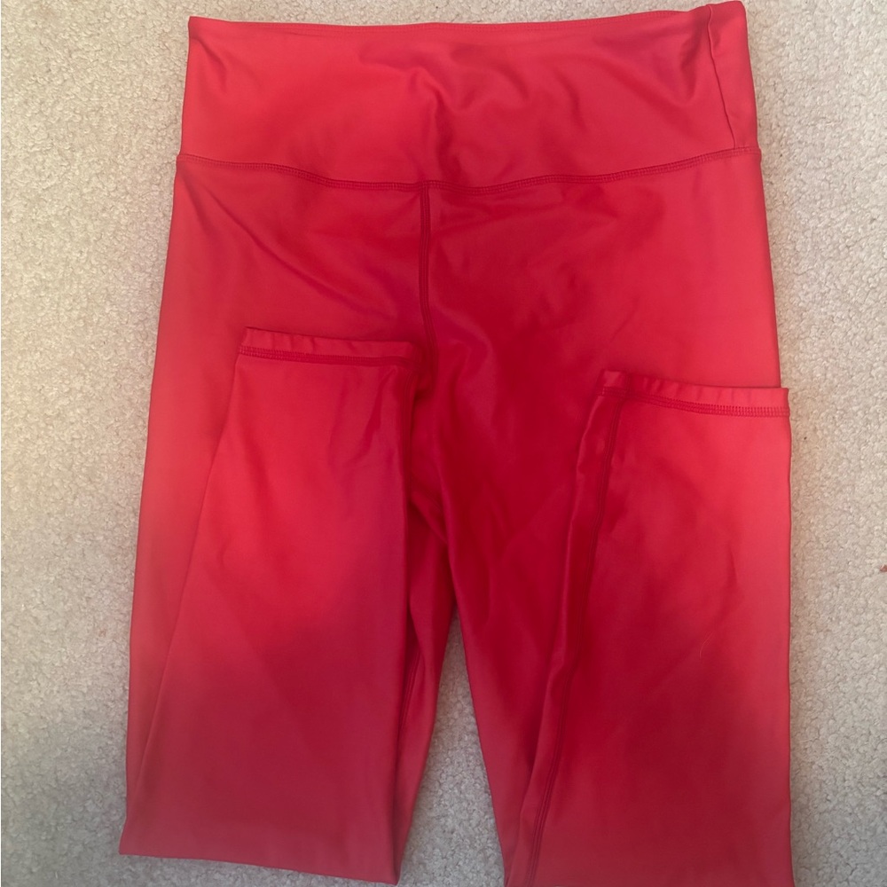 ZYIA Active Red Leggings NWOT 16-18